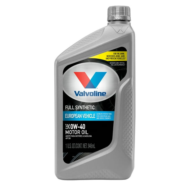 Valvoline European Vehicle Full Synthetic Sae 0w 40 Motor Oil 1 Qt Walmart Com Walmart Com