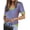 Stripe Pink Blue, variant on Zeagoo Womens Short Sleeve Sweaters Soft Casual V Neck Pullover Tops Lightweight Knit Sweater Blouse