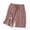 Brown A1, variant on Hrsba Womens Sleep Shorts,Striped Light Fabric Integrated Garment 5 Length Bedridden Patient Home Bottoms