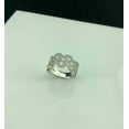 thumbnail image 7 of SilverCloseOut White Gold Over Sterling Silver Wide Cz Chain Link Ring, 7 of 7
