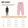 thumbnail image 2 of Salouo Strawberry Floral Print Women's Pajama Pants Casual Loose Sweatpants PJs Flowy Pants Drawstring Palazzo for Women Wide Leg Pants Lounge Pajama -Small, 2 of 8
