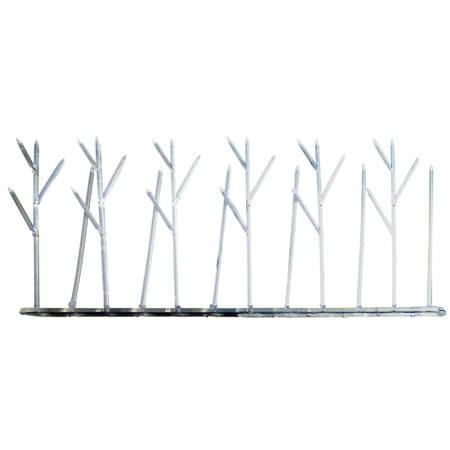 7-pack Bird-X Inc Plastic Narrow Bird Spikes Kit SP-10-NR - Deterrent - 7 Pack, Multi — Residential Use, Standard Application