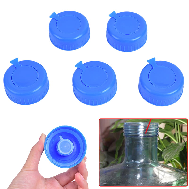 5Pcs Barrelled Bottled Water Sealing Snap Cap Covers Lids Disposable 3&5 Gallon 