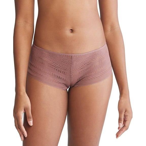 Calvin Klein Women's Sculpt Lace Hipster Underwear QF7550 - Capri Rose, Size Medium
