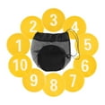 thumbnail image 2 of 10 marcadores de piso numerados, marcadores de disco planos, tapetes de entrenamiento de habilidades para niños Amarillo, 2 of 9