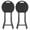 Black(18"H 2PK), variant on TAVR Furniture 2 Pack 24 inchTall Folding Stool with Handle, Foldable Stool for Adults with Steel Frame Legs, 300lbs Capacity, Black