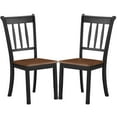 thumbnail image 4 of Gymax 4PCS Wooden Dining Side Chair High Back Armless Home Furniture Black, 4 of 8