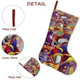 thumbnail image 5 of El Asombroso Circo Digital Tema: Calcetines de Navidad, fino lino blanco para colgar en escaleras y chimenea, decoración navideña para el hogar, regalo de Navidad. 54cm × 38cm, 5 of 5