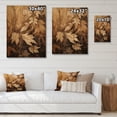 thumbnail image 4 of Designart "Earthy Foliage Balance III" Floral Print on Natural Pine Wood, 4 of 5