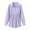 Purple, variant on Womens Tops Dressy Casual Lapel Button Shirts Solid Color Long Sleeve Tops Lightweight Waist Pleated Tunic Tops Blouses (Blue,S)