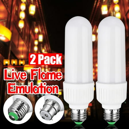 AC110V/220V 5W 2835SMD LED Live Flame Emulation Effect Fire Light Bulbs