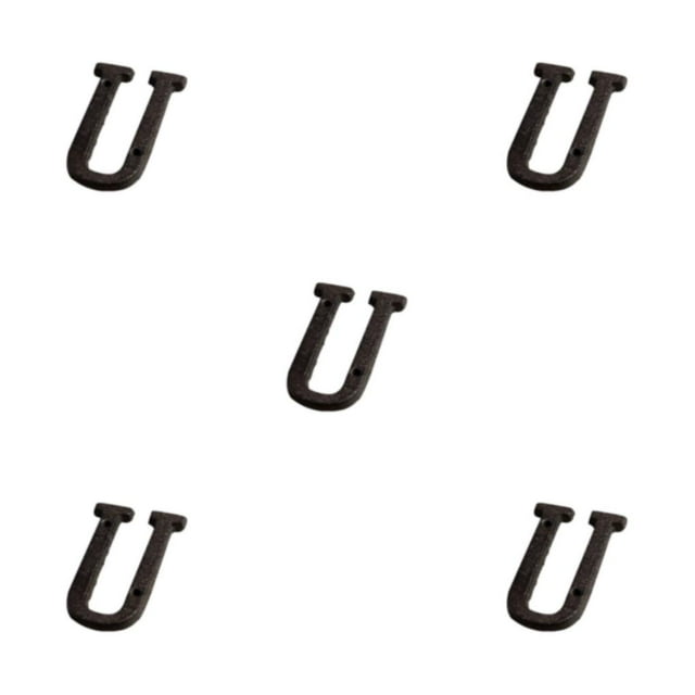 ZheElen Wide Application Metal Letters House Numbers Fade-Resistant And Versatile Black B17--U 5Set
