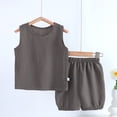 thumbnail image 2 of Kogui Little Boys Golf Outfits Toddler Baby Boy Clothes Summer Short Sleeve T-Shirt Tops Shorts Set 2Pcs Casual Outfit 2T 3T (Dark Gray,2-3 Years), 2 of 3