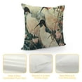 thumbnail image 4 of YINGXI Throw Pillow Covers Dancing Oriental Cranes Japanese Writing Geometric Pattern White Decorative Pillow Cases Square Pillowcases 12x12in, 4 of 5