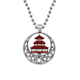 thumbnail image 1 of Arquitectura templo de China Patron de referencia Collares Colgante Retro Moon Stars Jewelry Unbranded M, 1 of 3