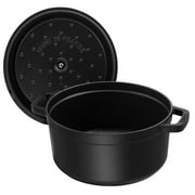 Staub Cast Iron 4-qt Round Cocotte - Matte Black