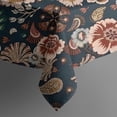 thumbnail image 5 of Pioneer Flower Floral Print Pattern Square Tablecloth,Waterproof Square Table Cover,Wipeable Spillproof Washable Table Cover for Home Kitchen Party Decor 52"x52"(132x132cm), 5 of 6