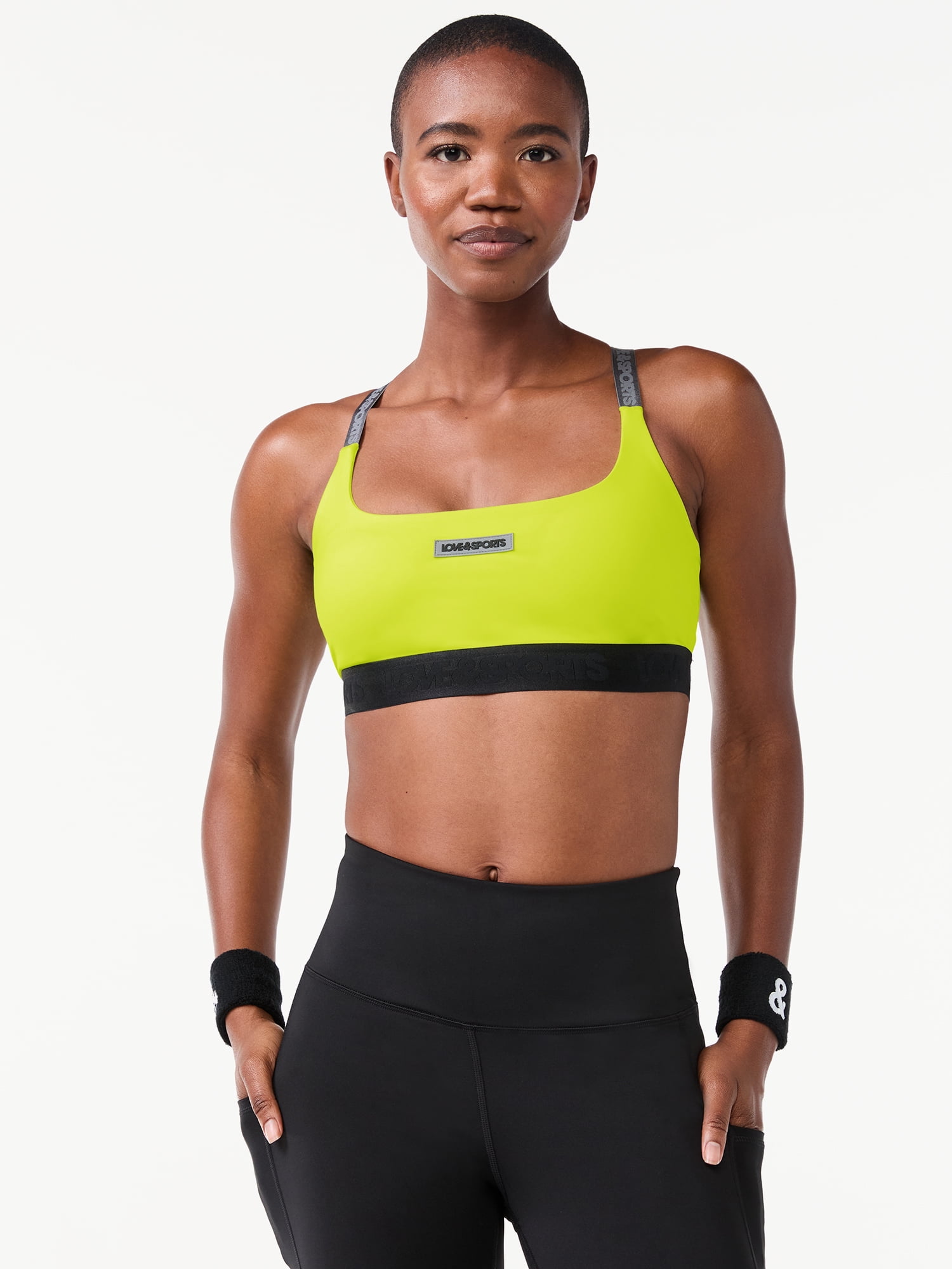 Love & Sports Women’s Logo Patch Sports Bra