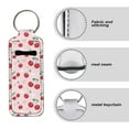 thumbnail image 6 of Yuyamidu Cherry Chapstick Holder Keychain for Travel Accessories Heart Sleeve Chapstick Pouch Comfortable Lipstick Organizer Pink Lipstick Protective Case, 6 of 6