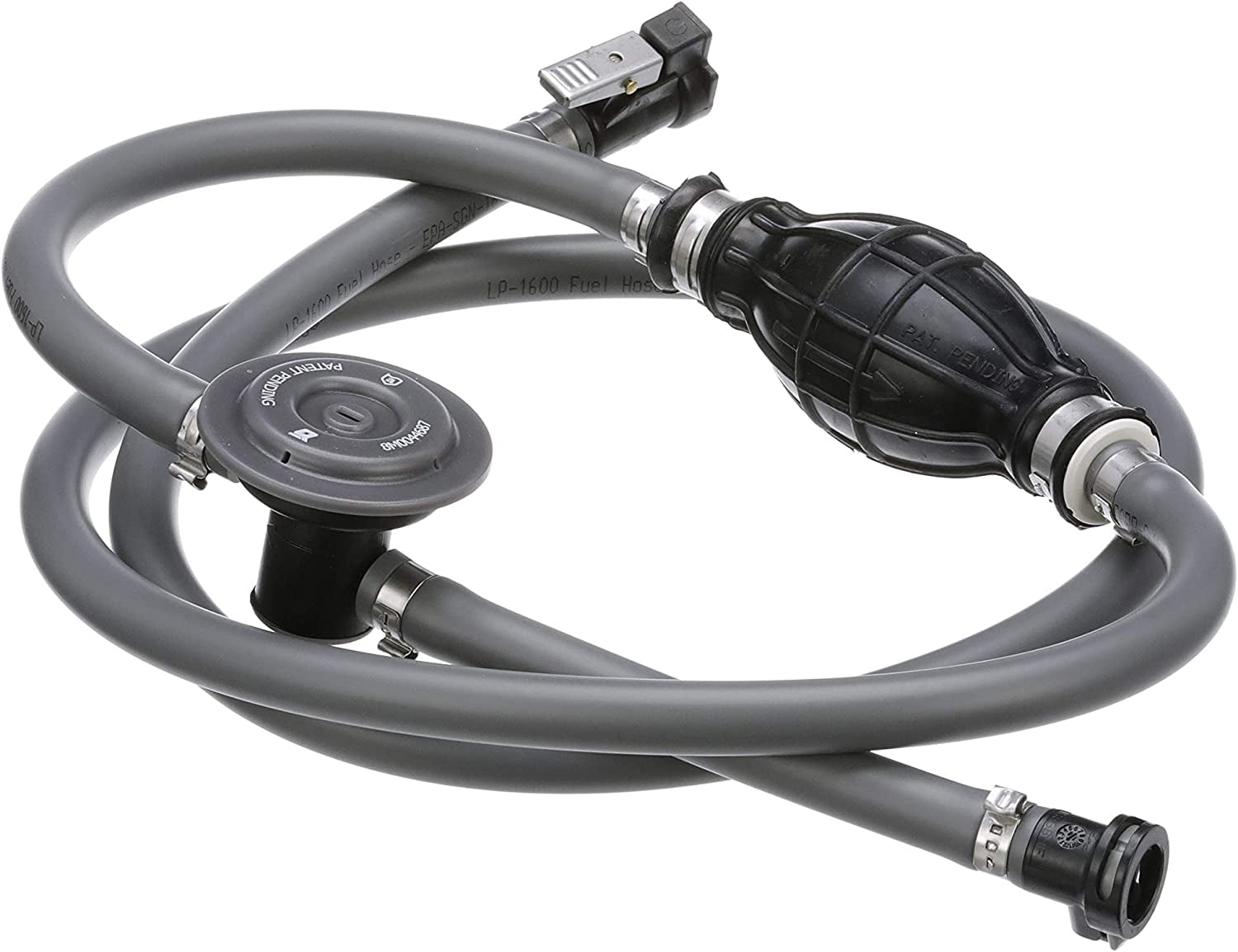 Attwood Fuel Line Hose Kit with Fuel Demand Valve and Sprayless Connector, 3/8" x 6\'