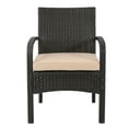thumbnail image 6 of GDF Studio Kilburn Outdoor Wicker Club Chairs with Cushion, Set of 2, Brown and Tan, 6 of 6