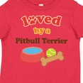 thumbnail image 4 of Inktastic Pitbull Terrier Loved by a (Dog Breed) Boys or Girls Toddler T-Shirt, 4 of 5