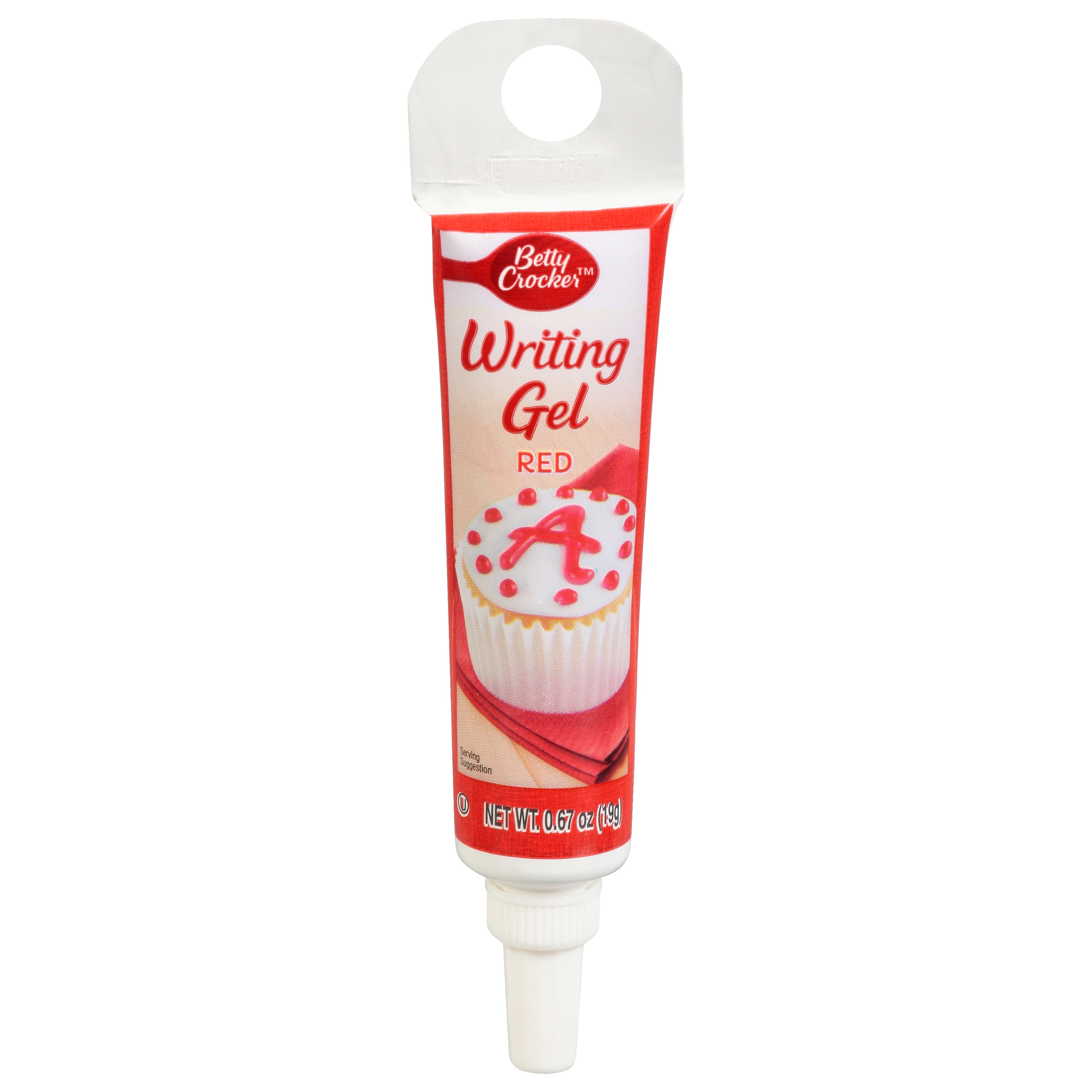 Betty Crocker Dessert Decorating Writing Gel Icing, Red, 1 Count, 0.67 Ounces
