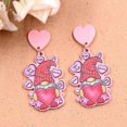 thumbnail image 2 of Nuevos pendientes de botón de Papá Noel, pendientes navideños para el día de San Valentín, joyas navideñas. Código de modelo 3045, 2 of 5