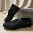 thumbnail image 4 of Men's Summer Breathable Hollow Mesh Casual Sneakers, Outdoor Wear-Resistant Work Lightweight Sports Trendy Shoes, 4 of 6