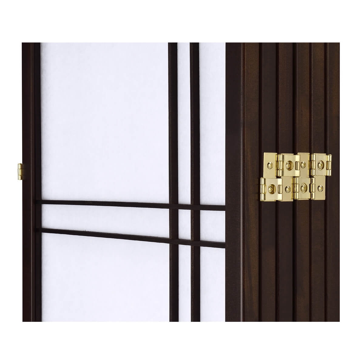 Legacy Decor 5 Panels Room Divider Privacy Screen Lattice Design 5.9 ft Tall x 7.3 ft Wide Espresso