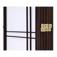 thumbnail image 4 of Legacy Decor 5 Panels Room Divider Privacy Screen Lattice Design 5.9 ft Tall x 7.3 ft Wide Espresso, 4 of 5
