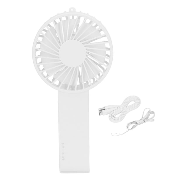 Mini ventilador de mano plegable portátil ventilador USB recargable para el hogar oficina viajes blanco
