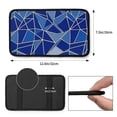 thumbnail image 2 of Car Handrails Box Pad 12.6 X 7.5 In Waterproof Non-Slip Wear-Resisting Durable Breathable Strong Tensile And Tensile Stretch Royalblue Geometric Lines_2, 2 of 7