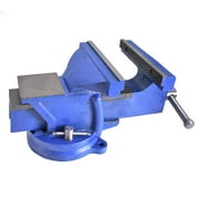 findmall 8 Swivel Bench Vise 8-Inch Heavy Duty Bench Vise Clamp Vises Locking Base Top Anvil Work Bench Fit for Home and Business Application