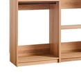 thumbnail image 4 of Dee Modular Freestanding Closet System, 4 Hanging Rods, 6 Shelves, Brown, 4 of 8
