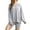 Gray, variant on Bovxnpu Summer Casual Outfits For Women, 2 Piece Lounge Sets, Women's Fall And Winter Fashion Strip Homewear Knitted Long-sleeved Suit Round Neck Top/shirt Set M
