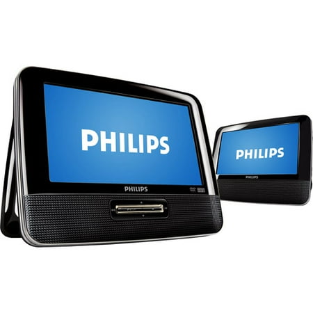 Philips 7" LCD Dual-Screen Portable DVD Player, PD7012/37