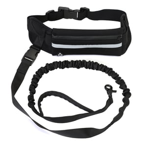 walmeck Adjustable Waist Belt Hands Free Dog Leash for Running Training Walking Pet Leash Fanny Pack