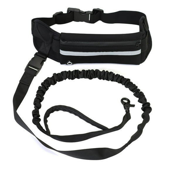 Cinturón de cintura ajustable Correa para perros manos libres para correr, entrenar, camina Tomshoo Riñonera con correa