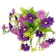 thumbnail image 1 of Ramo de flores artificiales | Arreglo floral artificial de 28 cabezas con ranúnculos y mini margaritas para decoración del hogar, centro de mesa para bodas, 1 of 2