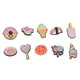 thumbnail image 4 of 50 Uds. De abalorios de zapatos de postre de dibujos animados para niños y adultos, encantadores adornos de PVC para zapatos, regalo de decoración para Pascua, 4 of 8