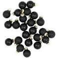 thumbnail image 6 of Northlight Shiny and Matte Glass Ball Christmas Ornaments - 1" (25mm) - Black - 24ct, 6 of 6