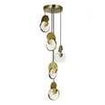 thumbnail image 1 of CWI Lighting Suspension DEL avec Fini en Laiton Brossé, 1 of 2