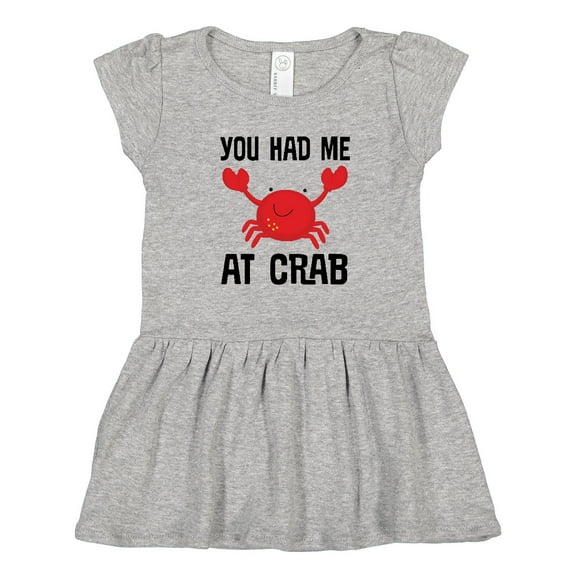 Inktastic Funny Crab Gift Girls Toddler Dress