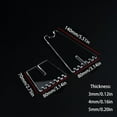 thumbnail image 5 of Zeiwohndc Clear Acrylic Bike Parking Rack Portable Floor Stand Display Repair Rack, 5 of 8
