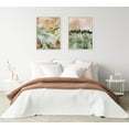 thumbnail image 7 of Kate and Laurel Sylvie Landscape 04 Framed Canvas Wall Art by Annie Quigley, 18x24 White, Soft Watercolor Nature Landscape with Lake Art for Wall Decor, 7 of 7
