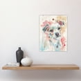 thumbnail image 4 of Artery8 Dog Lover Watercolour Portrait Pink Light Pastel Living Room Unframed Wall Art Print Poster Home Decor Premium, 4 of 5