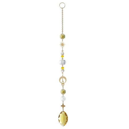

Wanwan Decorative Windchimes Pendant Eye-catching Well Reflected Increase Vitality Prisms Sun Catcher Home Decor