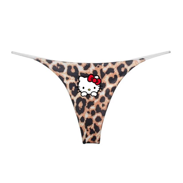 Ropa interior Sexy de Hello Kitty Sanrio, Tanga de Anime, estilo Harajuku, ropa interior delgada, tentación, regalo de cumpleaños, chica caliente, imprescindible