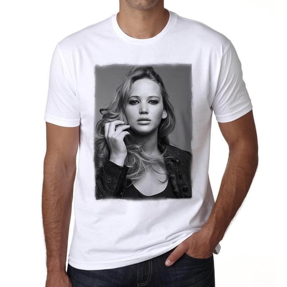 Men's Graphic T-Shirt Jennifer Lawrence Eco-Friendly Limited Edition Short Sleeve Tee-Shirt Vintage Birthday Gift Novelty